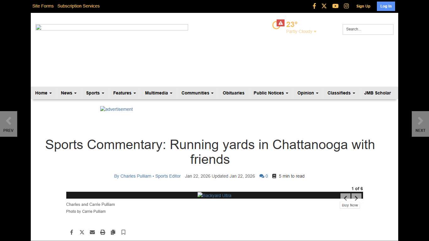 Sports Commentary: Running yards in Chattanooga with friends Sports williamsonherald.com